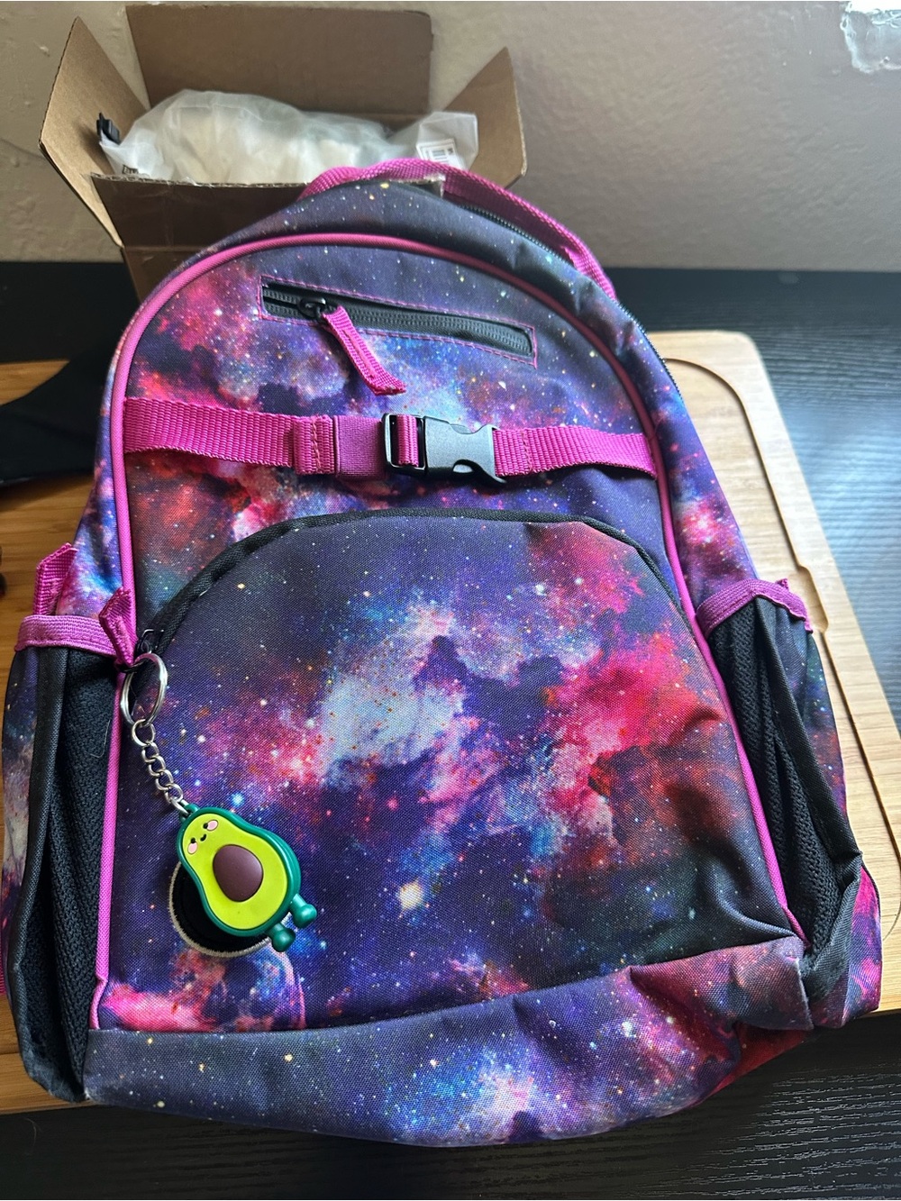 Kids Galaxy Backpack with Pink Accents